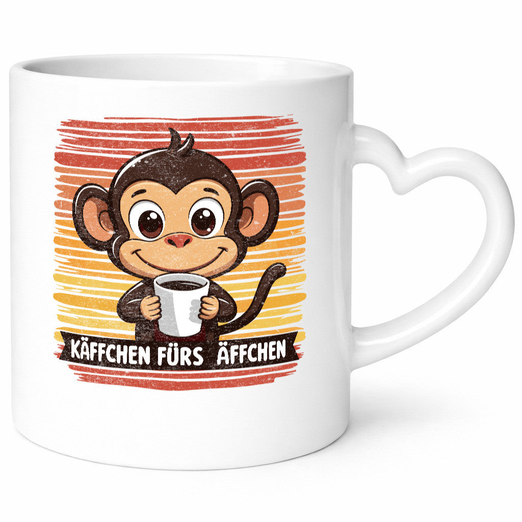 Käffchen fürs Äffchen | Kaffeetrinker Affe v2 lustiger Spruch Geschenk Humor