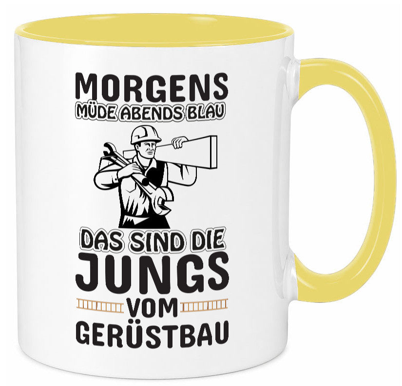 Jungs vom Gerüstbau | Gerüstbauer Tasse Baustelle Geschenk Humor Geschenkidee