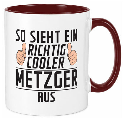Richtig Cooler Metzger | Fleischer Metzgerei Geschenk Humor Geschenkidee Tasse