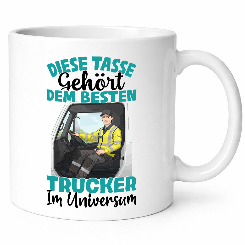 Im Universum: Trucker | LKW Fahrer Beruf Humor Arbeit Kollegen Büro