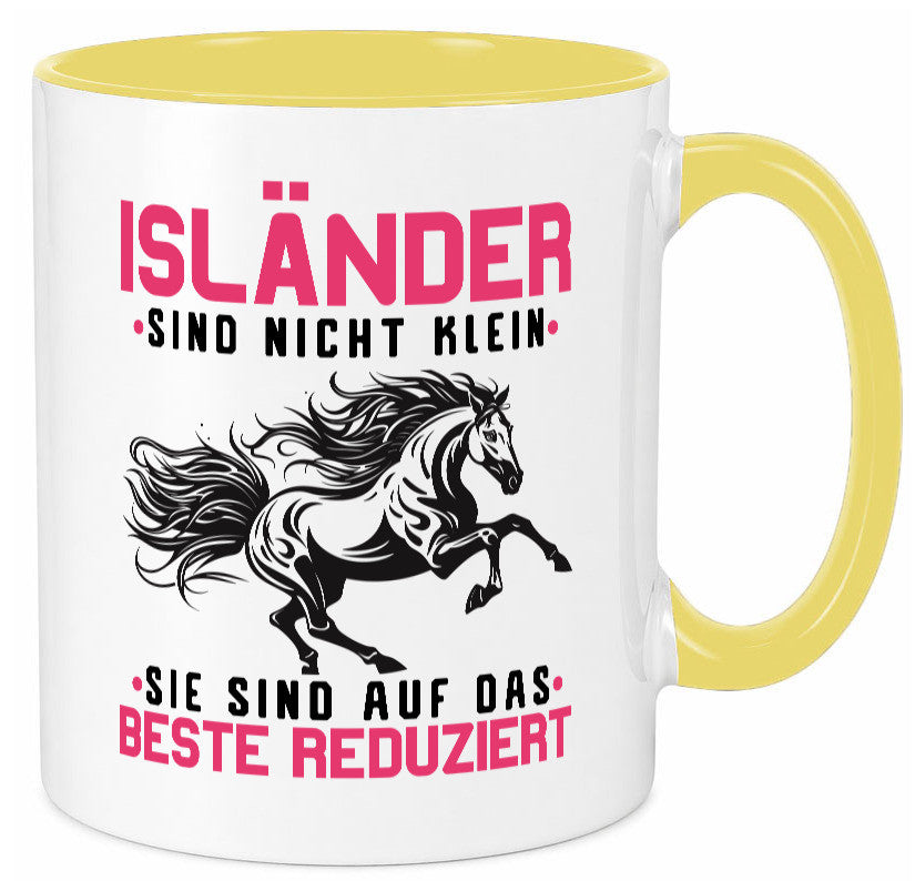 Isländer sind nicht klein | auf das beste Reduziert Pferd Geschenk Humor Tasse