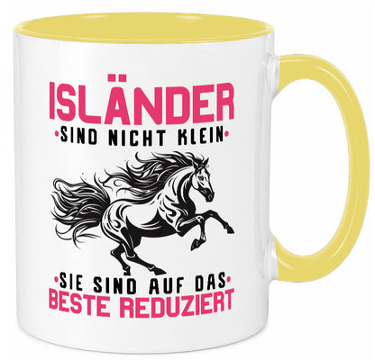 Isländer sind nicht klein | auf das beste Reduziert Pferd Geschenk Humor Tasse