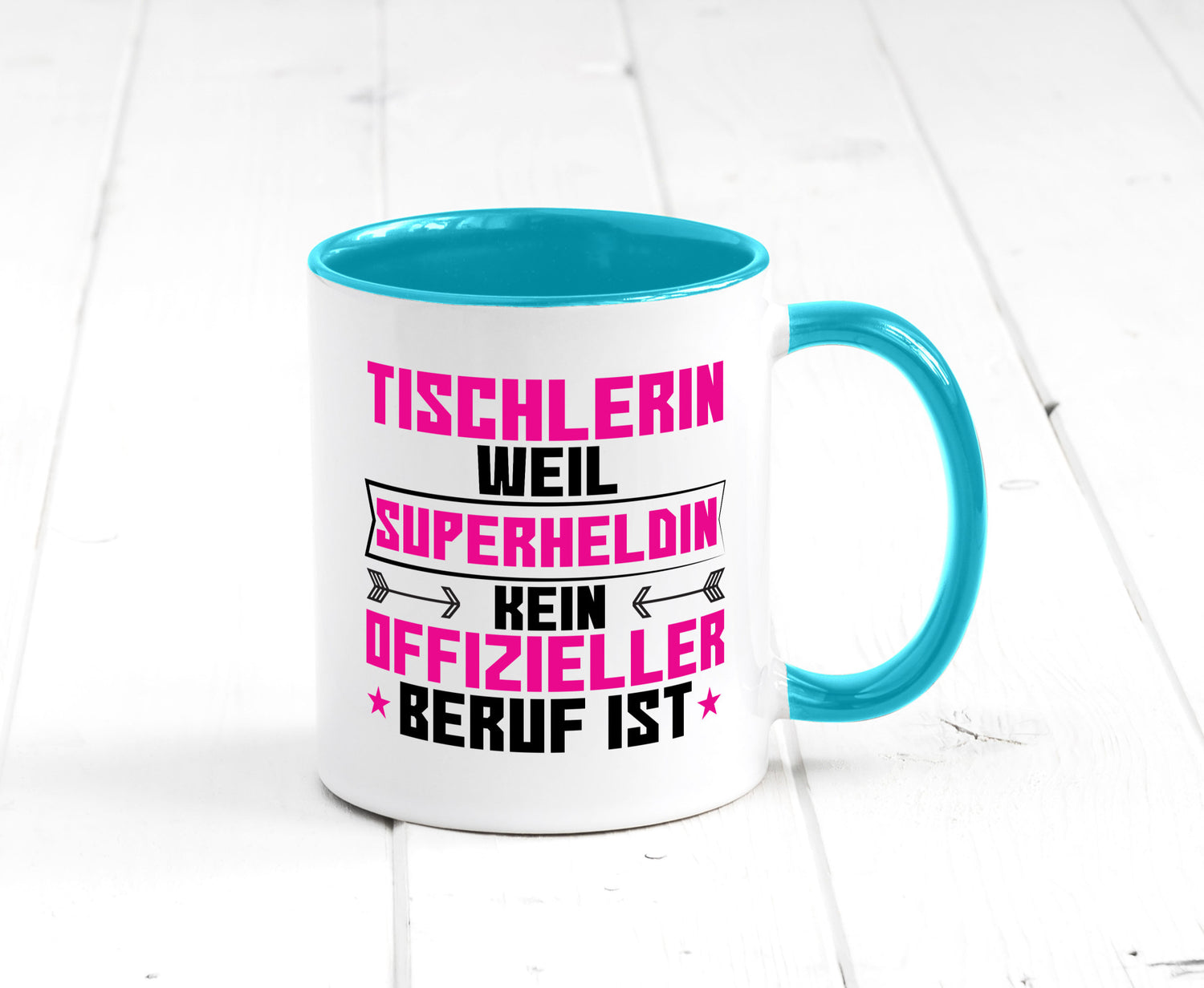 Superheldin Tischlerin | Tischlerei Geschenkidee Humor Tasse