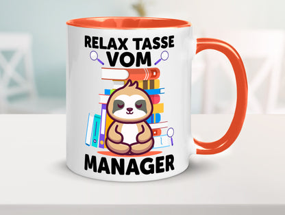 Relax Tasse: Manager | Management lustig Humor Geschenkidee Geschenk Tasse