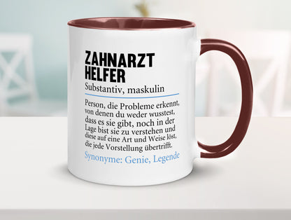 Zahnarzthelfer | Spruch Humor Zahnmedizin Geschenkidee Tasse