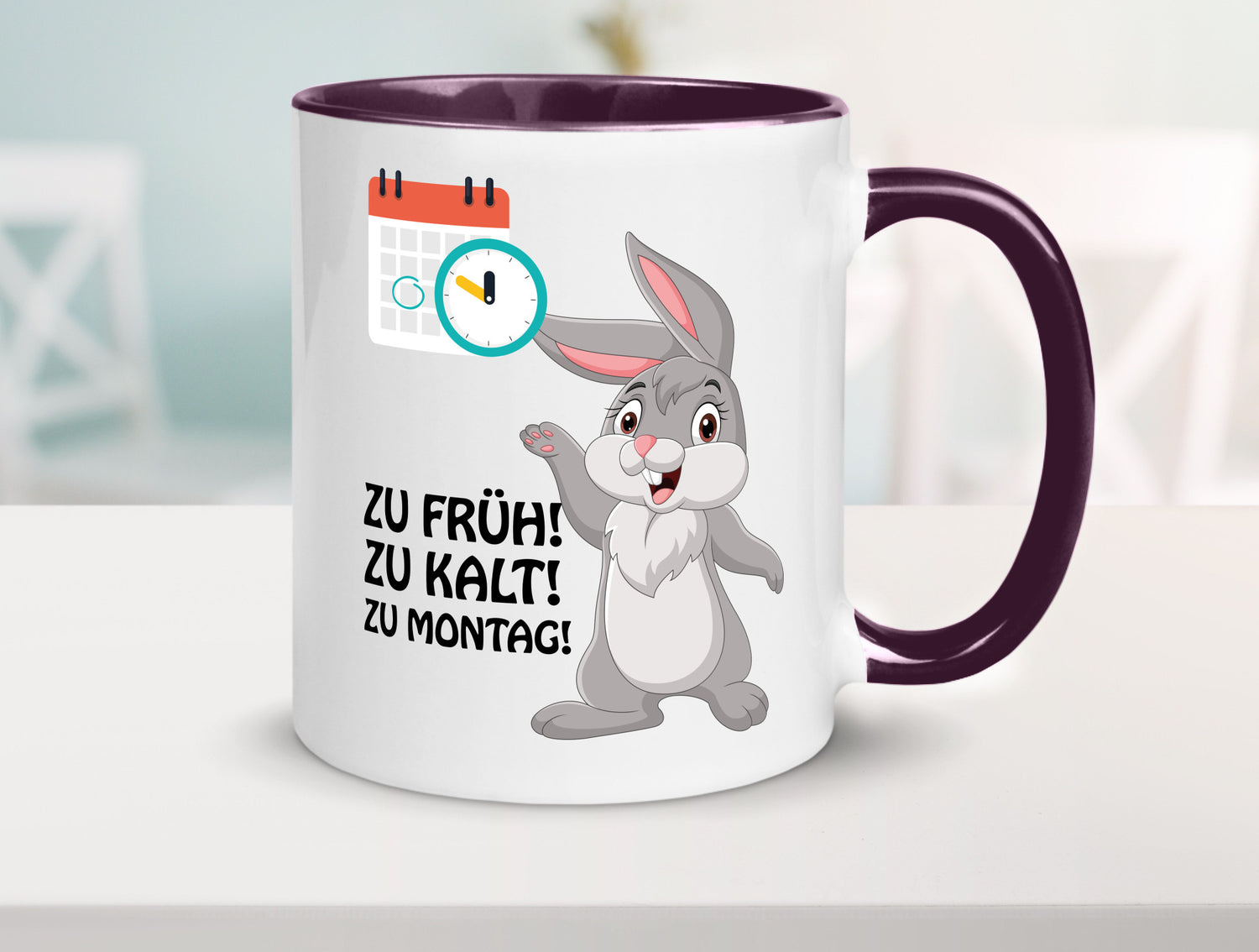 Kalter Montag Geschenkidee Humor Tasse