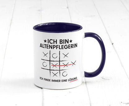 Lösung Finden: Altenpflegerin | Pflegepersonal lustiger Spruch Geschenk Humor