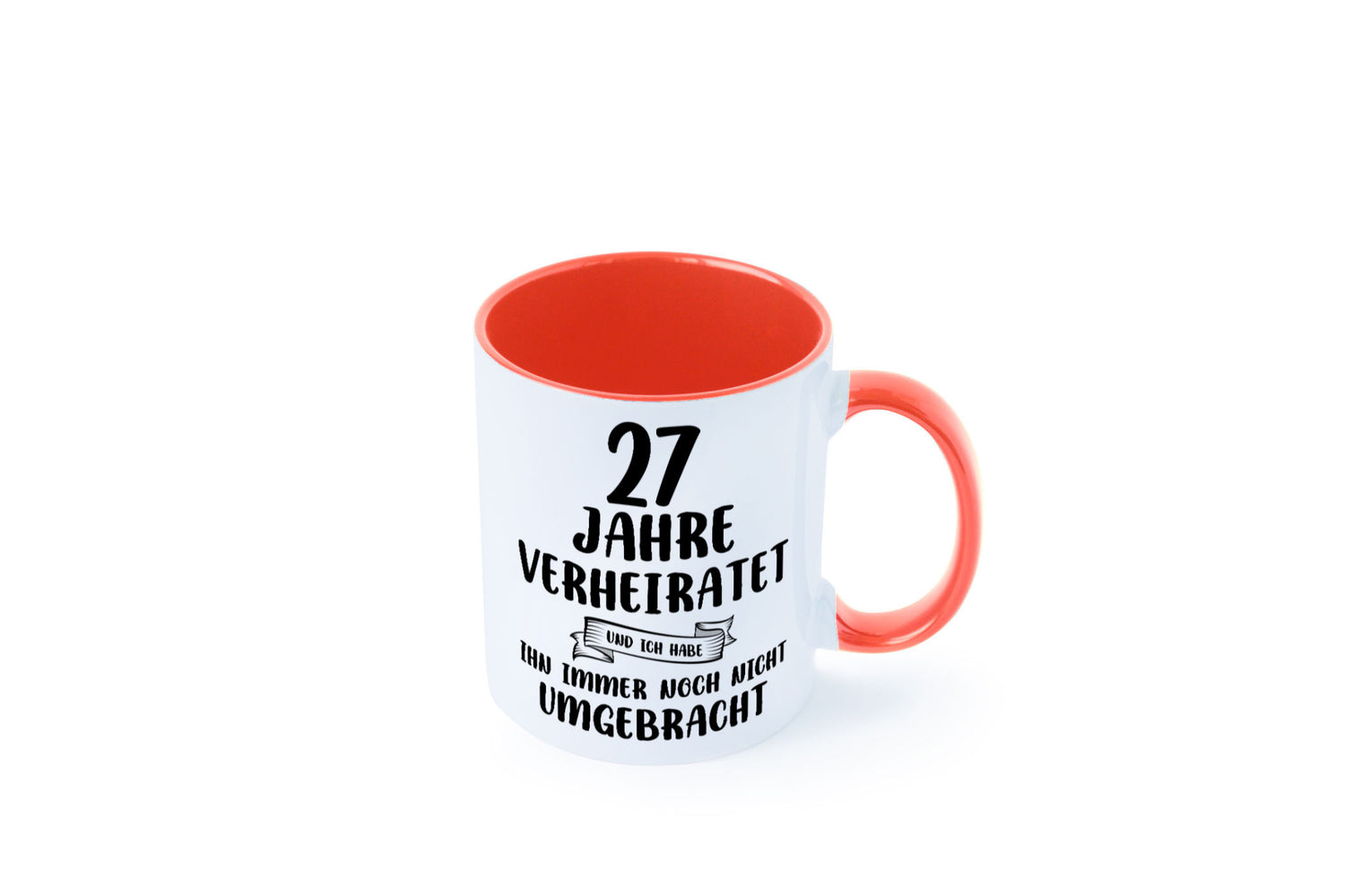 27 Jahre Verheiratet, immer noch am Leben! Geschenkidee Humor Tasse