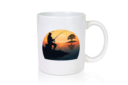 Angler | Sonnenuntergang Fischer Fische Angeln v2 Geschenk Humor Geschenkidee