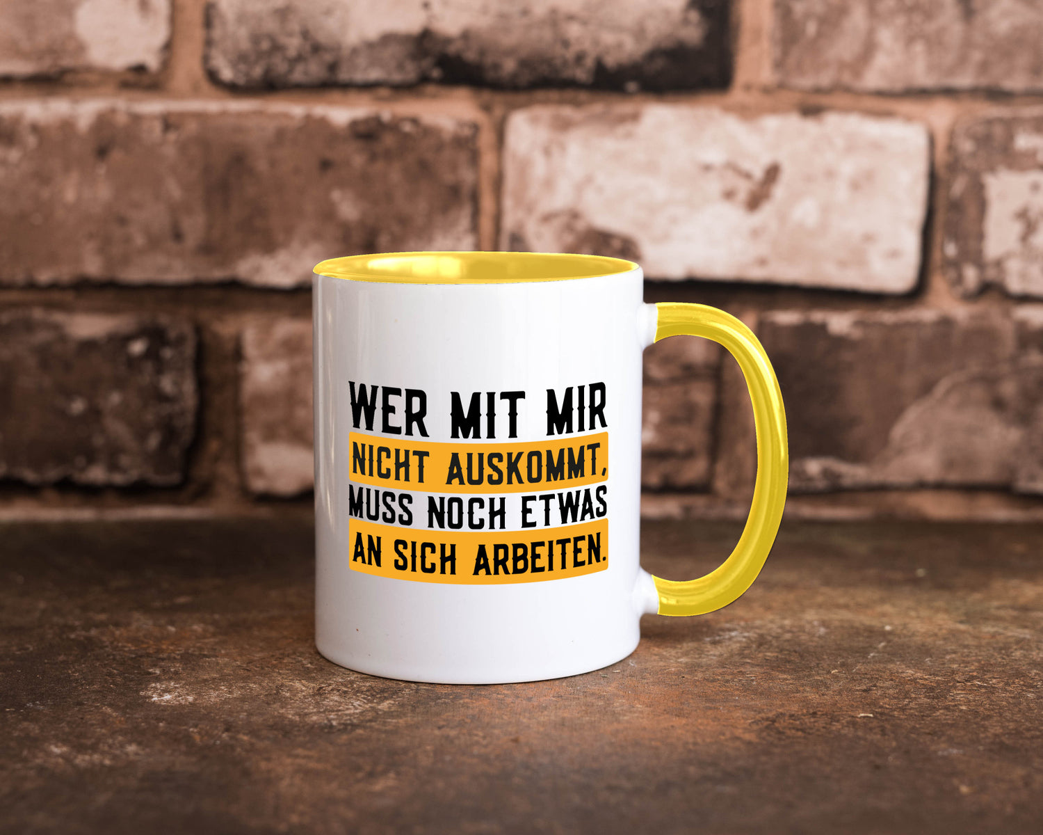 Wer mit mir nicht auskommt | Selbstbewusst lustiger Spruch Geschenk Humor