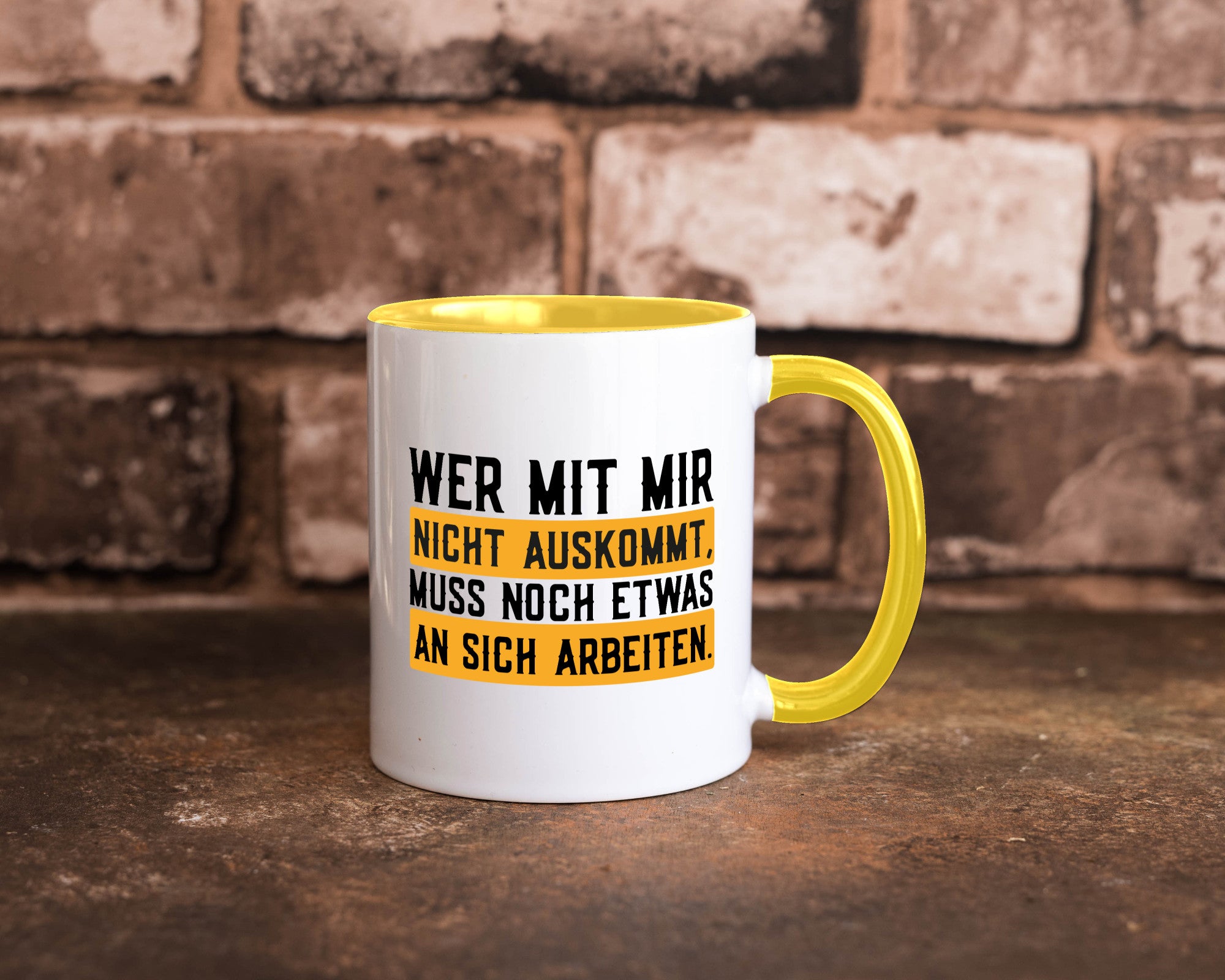 Wer mit mir nicht auskommt | Selbstbewusst lustiger Spruch Geschenk Humor