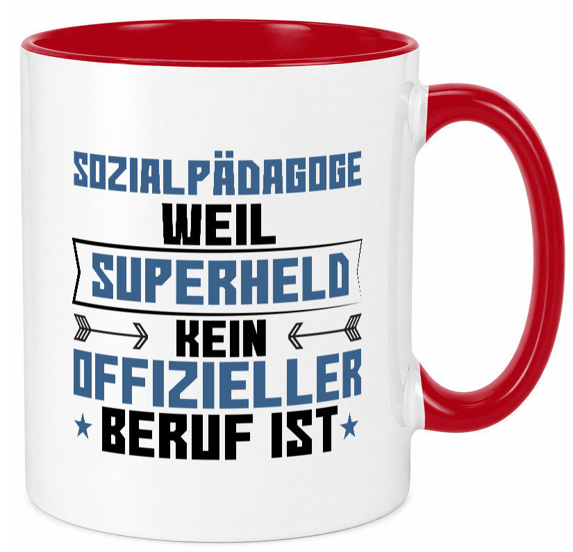 Superheld Sozialpädagoge | Pädagoge lustig Humor Geschenkidee Geschenk Tasse