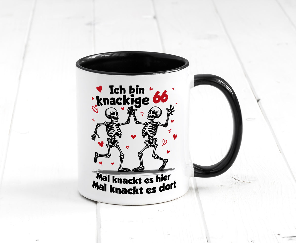 66. Geburtstag | Knackige 66 Ich bin alt v2 Humor Geschenkidee Tasse