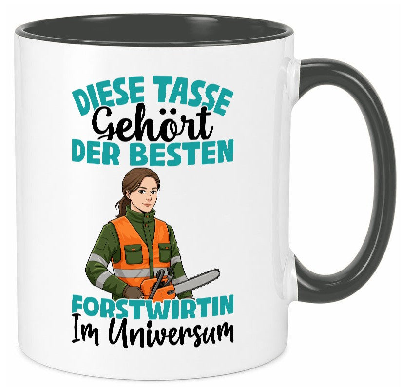 Im Universum: Forstwirtin | Forst Wirtin Geschenkidee Humor Tasse