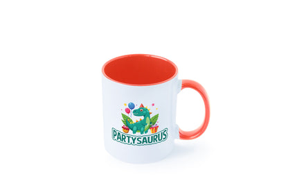 Partysaurus | Geburtstag Dinosaurier Luftballon Geschenkidee Humor Tasse