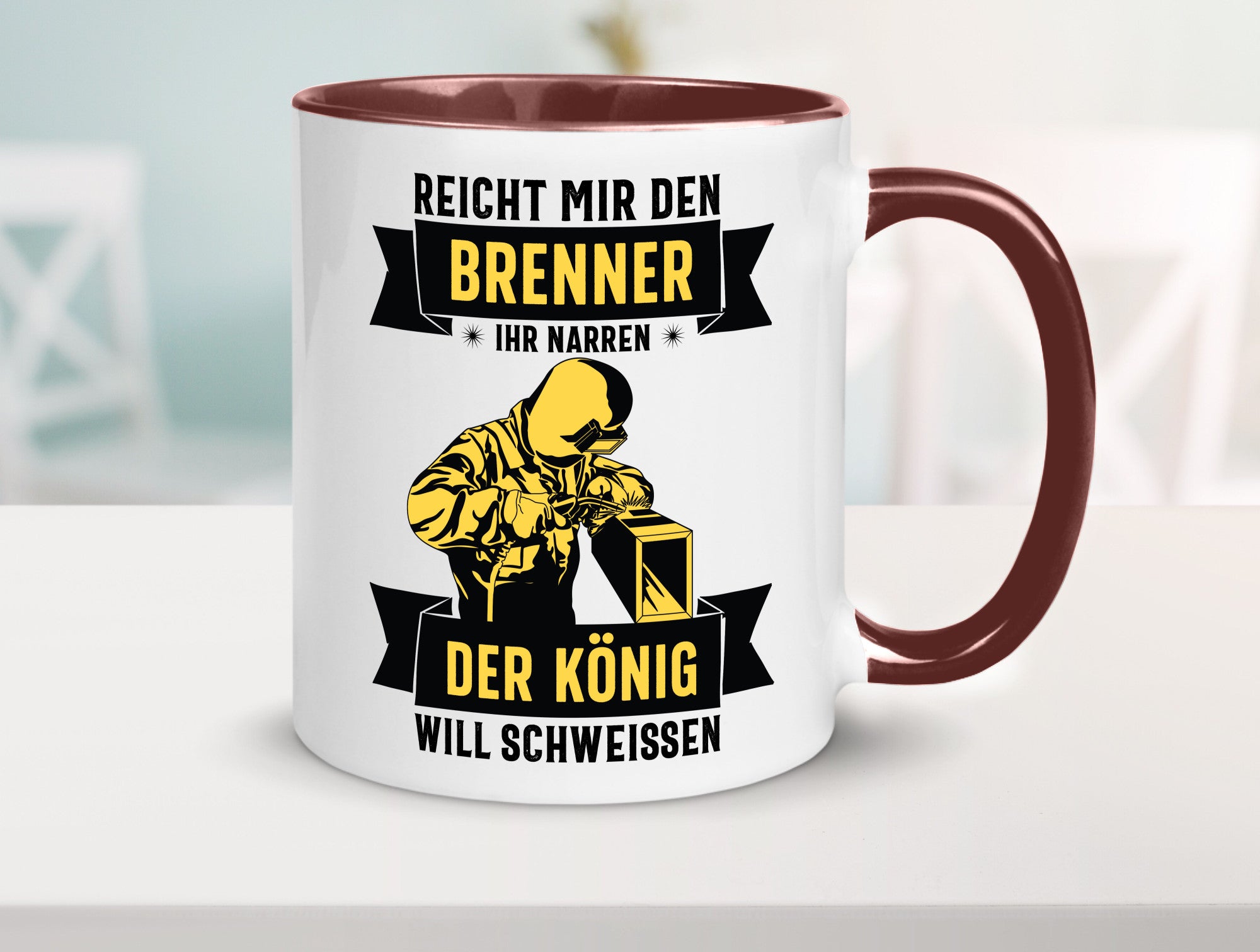 König will schweissen | Schweisser Sterne lustiger Spruch Geschenk Humor