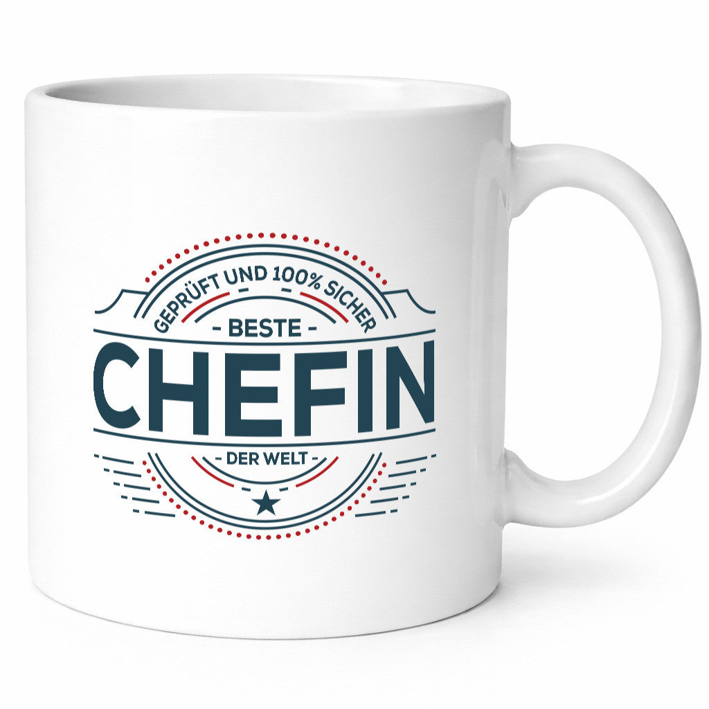 Geprüft und sicher: Chefin | Führungskraft Vorgesetzte Geschenkidee Arbeit