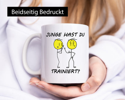 Junge hast du Trainiert? | Gym Muskelaufbau Geschenk Humor Geschenkidee
