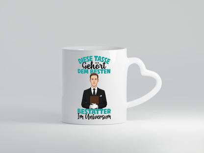 Im Universum: Bestatter | Bestattung Totengräber lustig Humor Geschenkidee