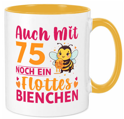 75. Geburtstag | Flottes Bienchen 75 Jahre v2 Geschenk Geschenkidee lustiger