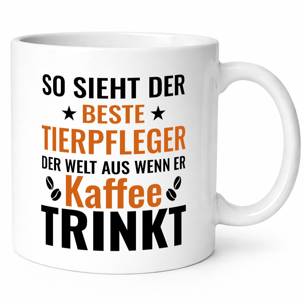 Kaffee trinkt: Tierpfleger | Pflegeberuf Tierheim Humor Arbeit Kollegen Büro