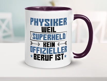 Superheld Physiker | Physik Geschenk Humor Geschenkidee lustiger Spruch Tasse