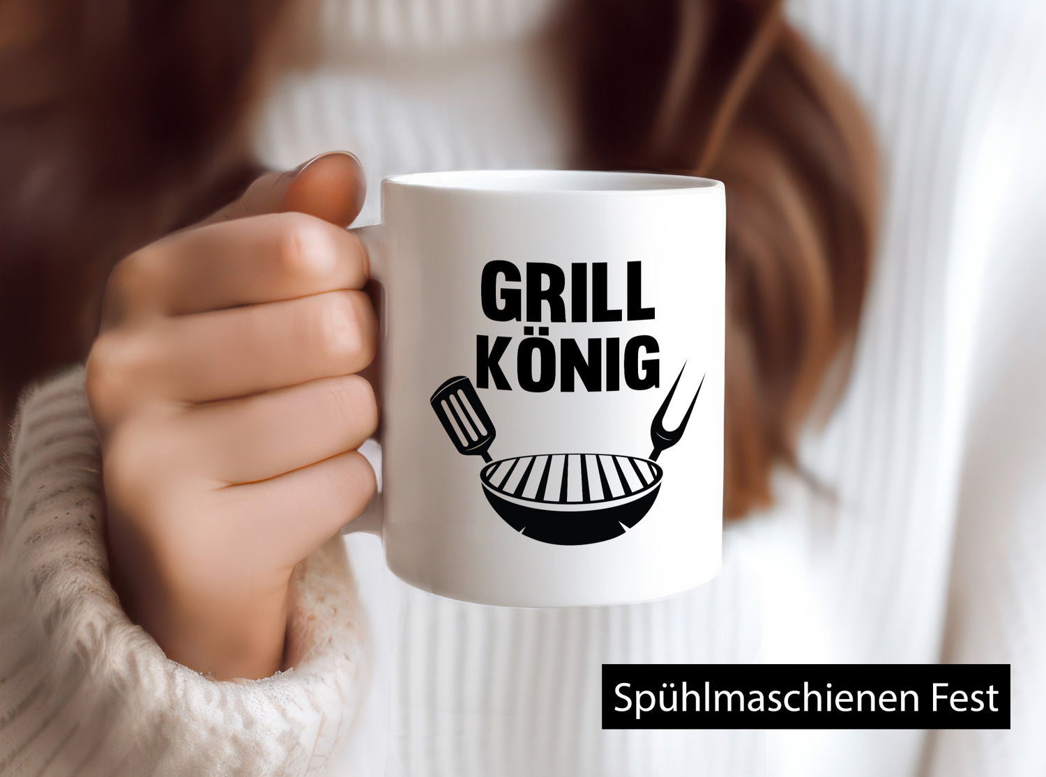 Grill König | Meister Bester lustiger Spruch Geschenk Humor Geschenkidee Tasse