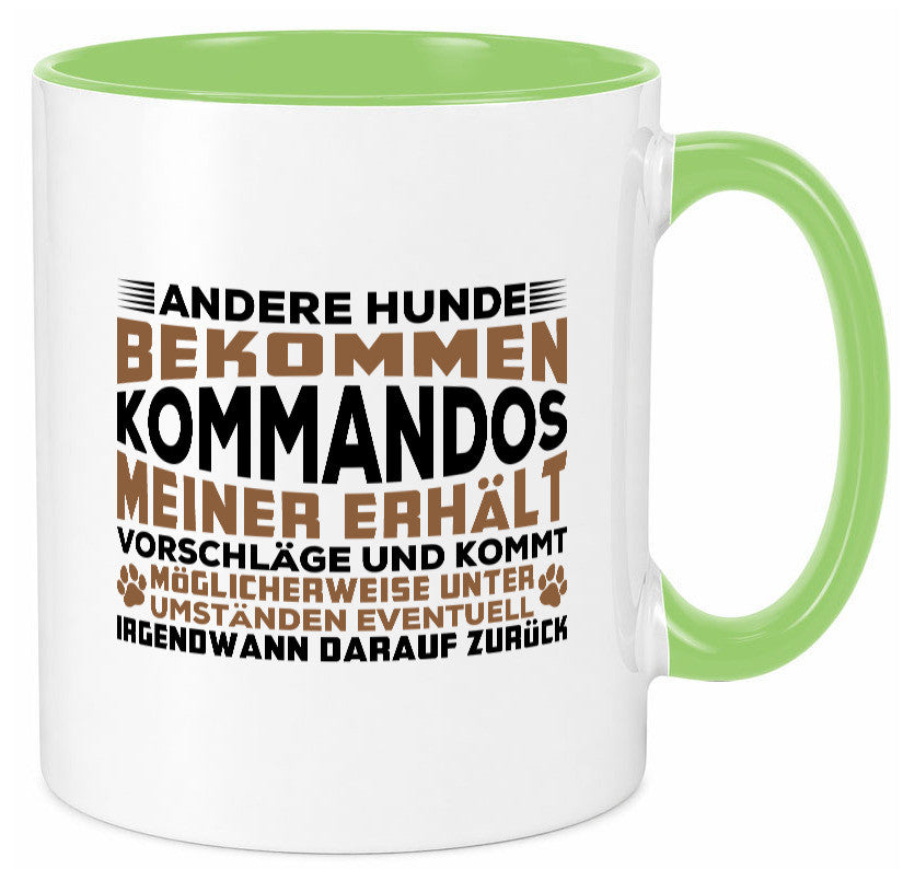 Hunde Training | Hundebesitzer Tasse Hundekommando vl4 Geschenk Tierliebhaber