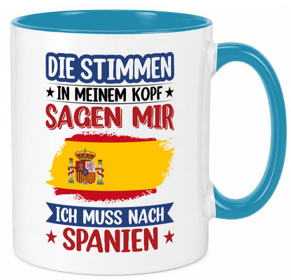Spanien | Urlaub Stimmen in meinem Kopf Traumland v2 lustiger Spruch Geschenk