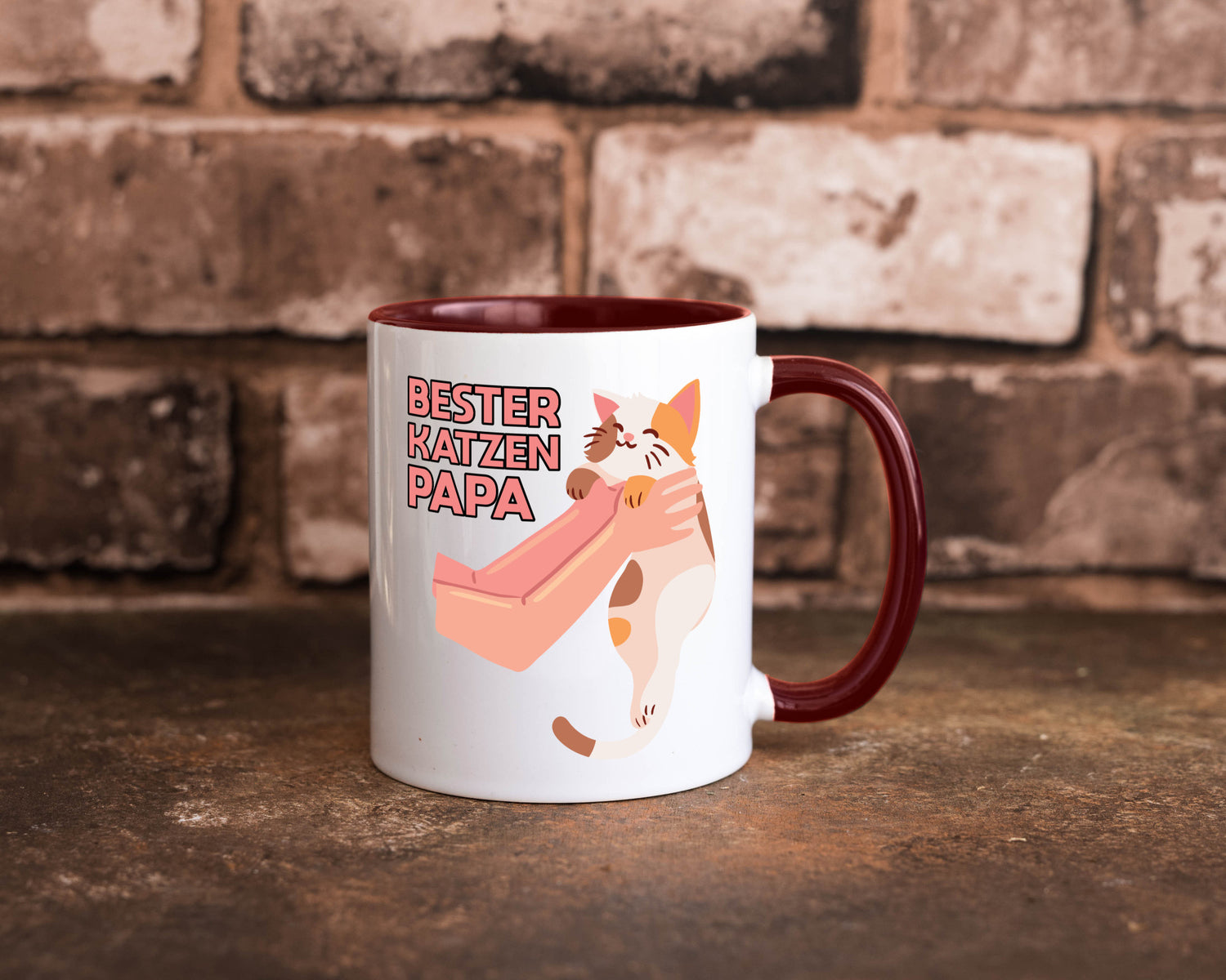Bester Katzenpapa | Katze Gabel Geschenk Tierliebhaber Humor lustiger Spruch