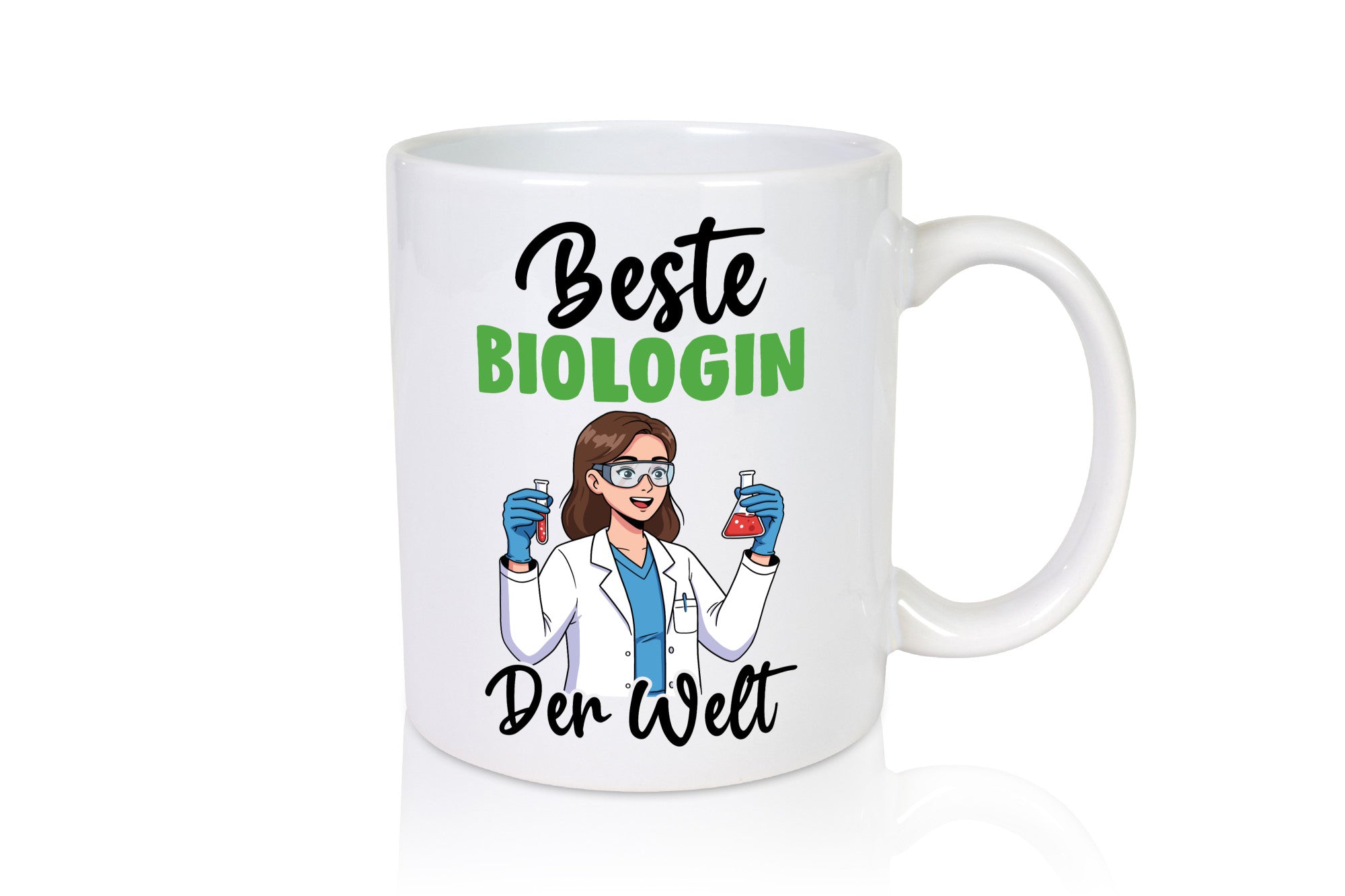 Beste Biologin | Biologie Naturforscherin v2 Geschenkidee Humor Tasse