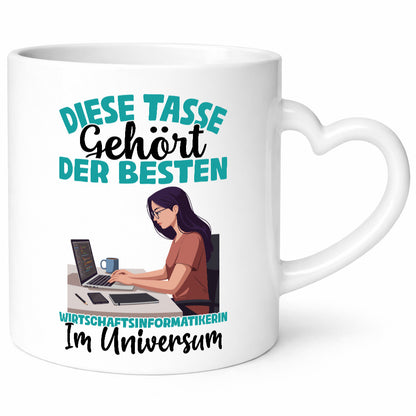 Im Universum: Wirtschaftsinformatikerin | Informatikin Geschenkidee Humor Tasse