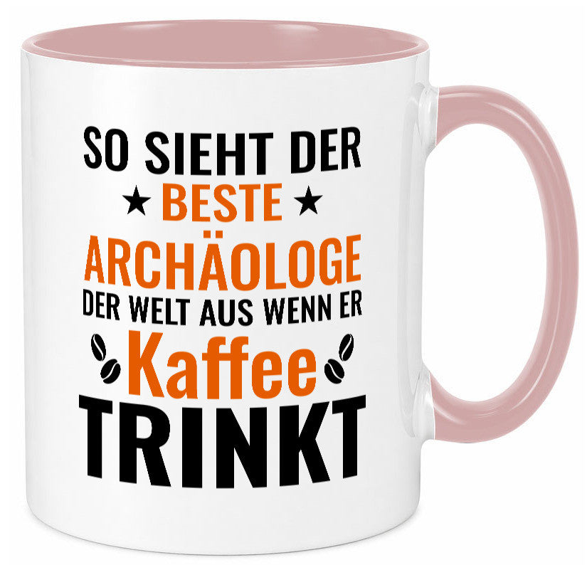Kaffee trinkt: Archäologe | Archäologie Forscher lustig Humor Geschenkidee