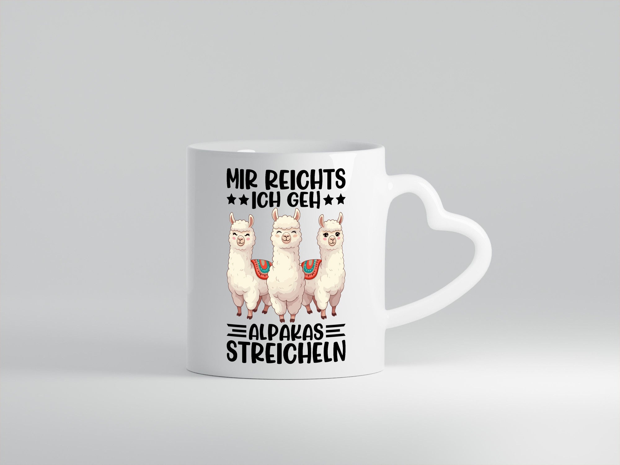 Alpakas Streicheln | Lama Mädchen lustig Humor Geschenkidee Geschenk Tasse