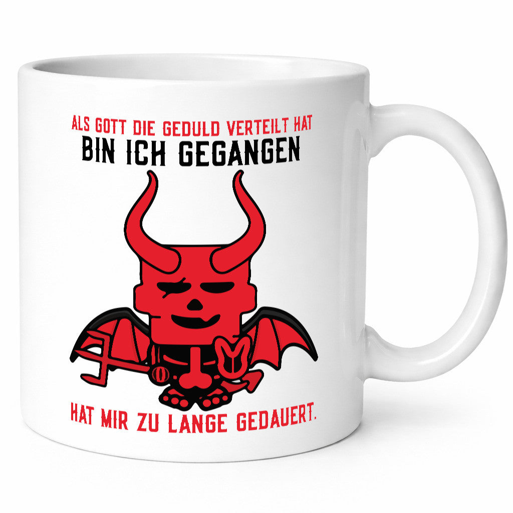 Als Gott die Geduld verteilt hat | Teufel Comic Ungeduldig lustig Humor