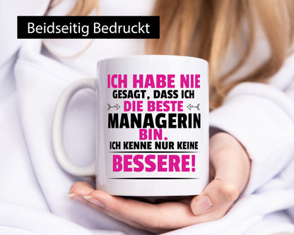 Die Beste Managerin | Management Humor Geschenkidee Tasse