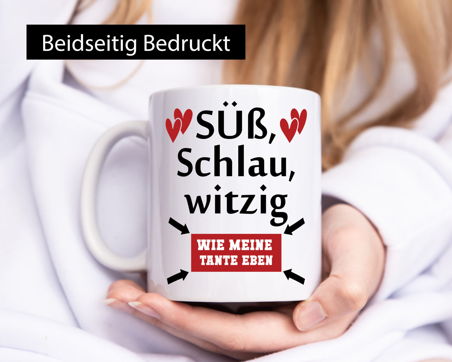 Süß, schlau, Witzig wie meine Tante eben | Tanze Neffe Humor Geschenkidee Tasse