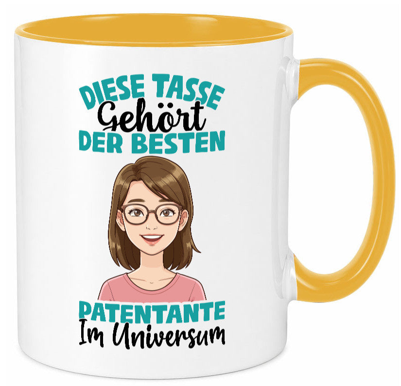 Im Universum: Patentante | Beste Tante Geschenk Humor Geschenkidee lustiger Tasse