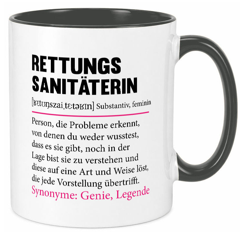 Rettungssanitäterin | Beruf Sanitäter Spruch v2 Humor Arbeit Kollegen Büro
