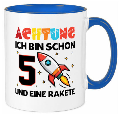 5. Geburtstag | Rakete Weltraum 5 Jahre Galaxy lustig Geschenkidee Geschenk