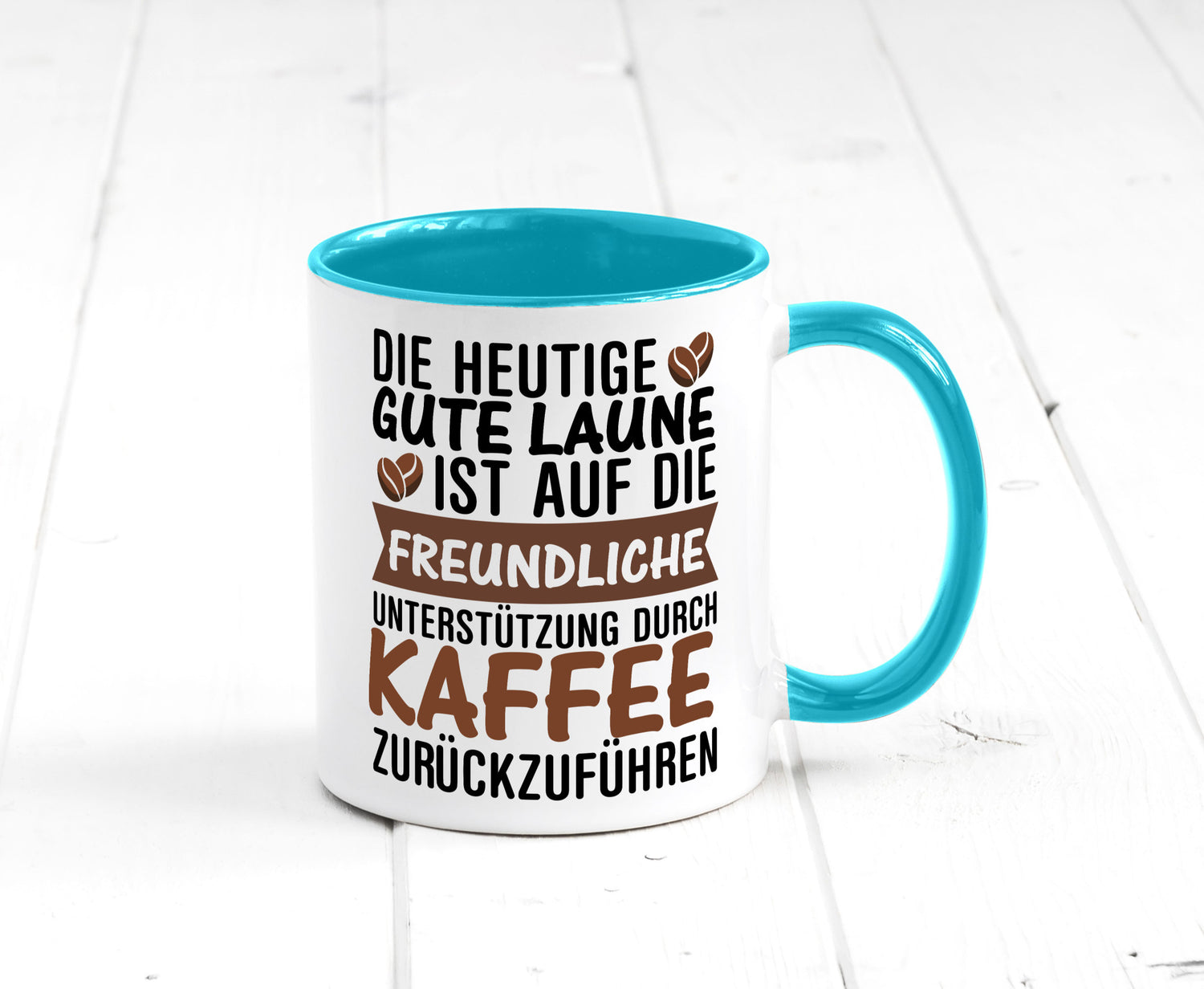 Unterstützung durch Kaffee | Kaffeliebhaber gute Laune Geschenk Humor