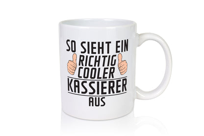 Richtig Cooler Kassierer Humor Geschenkidee Tasse