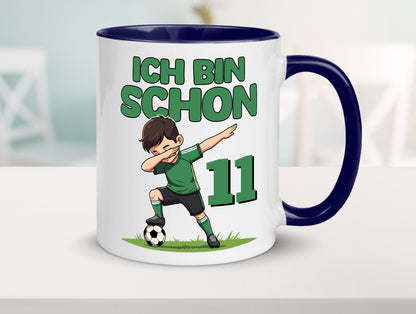 11. Geburtstag | 11 Jahre Fußballer Geschenkidee Humor Tasse