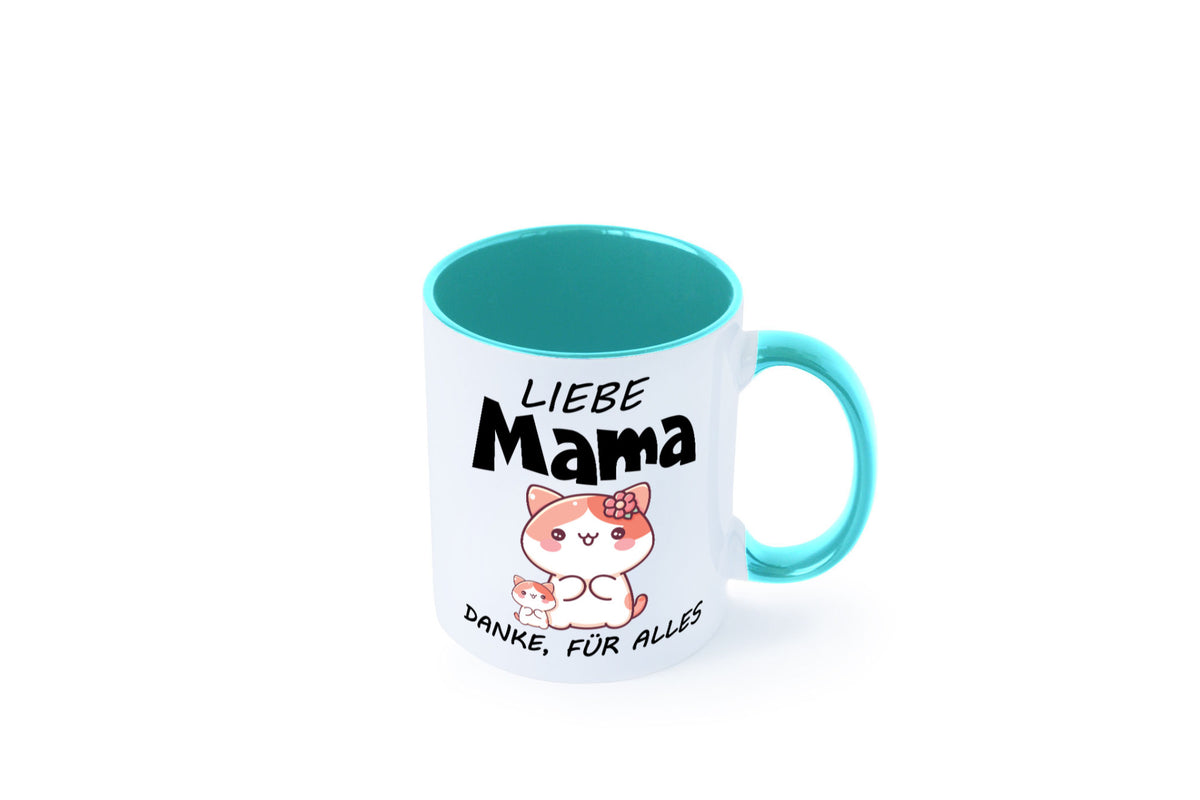 Liebe Mama Danke, für alles | Muttertag Beste Geschenk Familie Geschenkidee Tasse