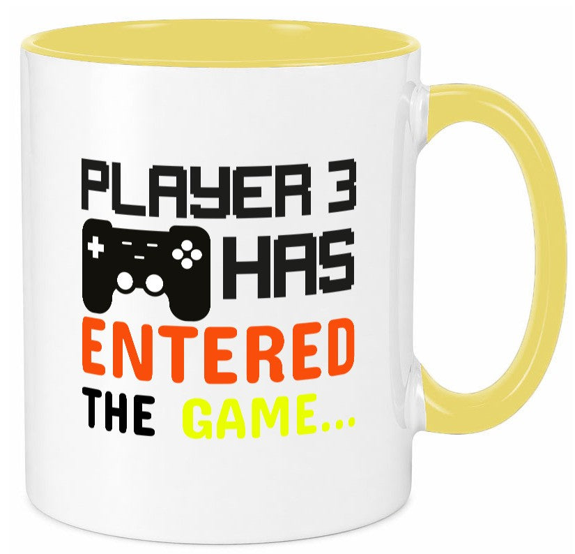 Player 3 | Schwangerschaft Tasse Nachwuchs Eltern Humor Geschenkidee