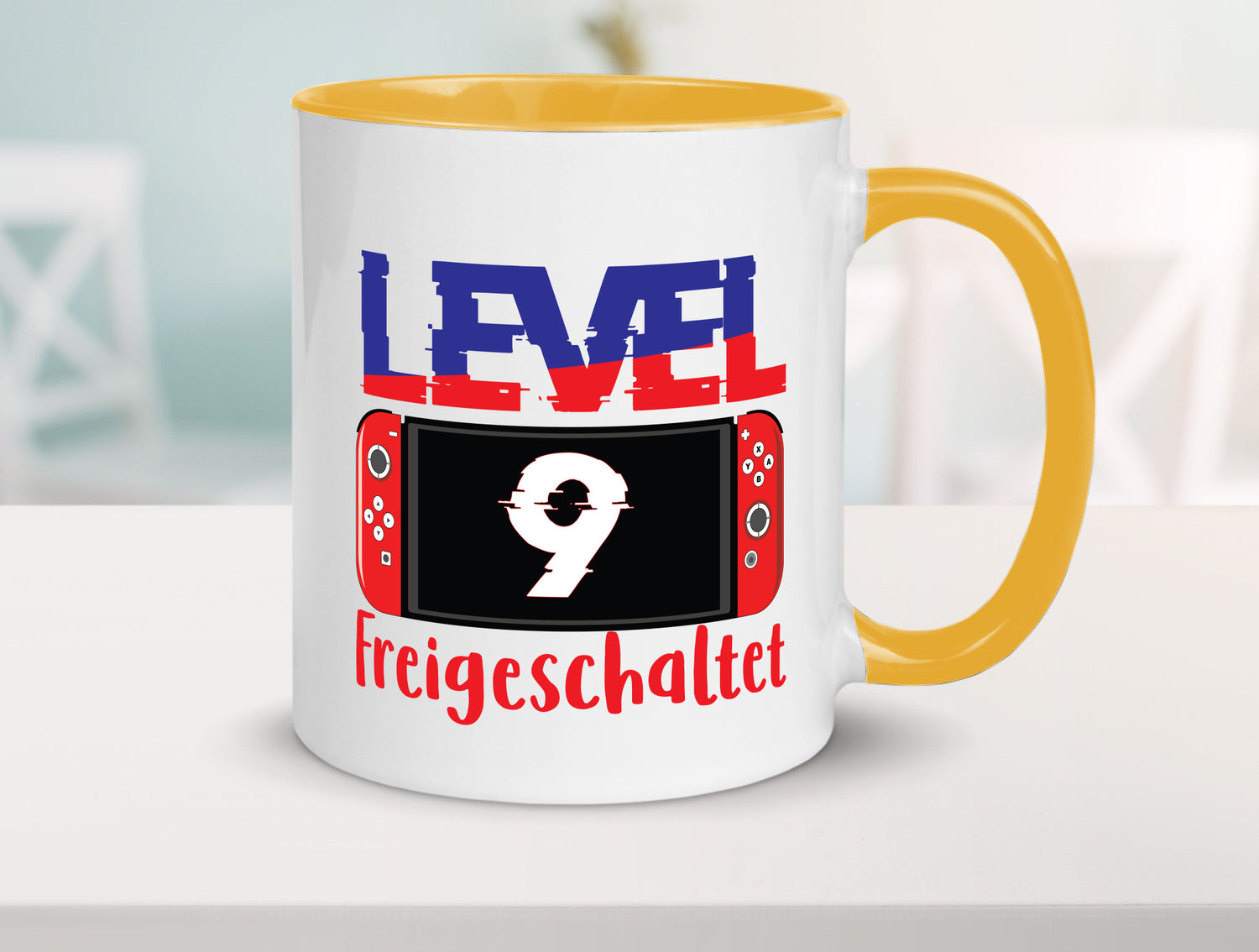 Level 9 Freigeschaltet | 9. Geburtstag Zocker Gamer Humor Geschenkidee Tasse