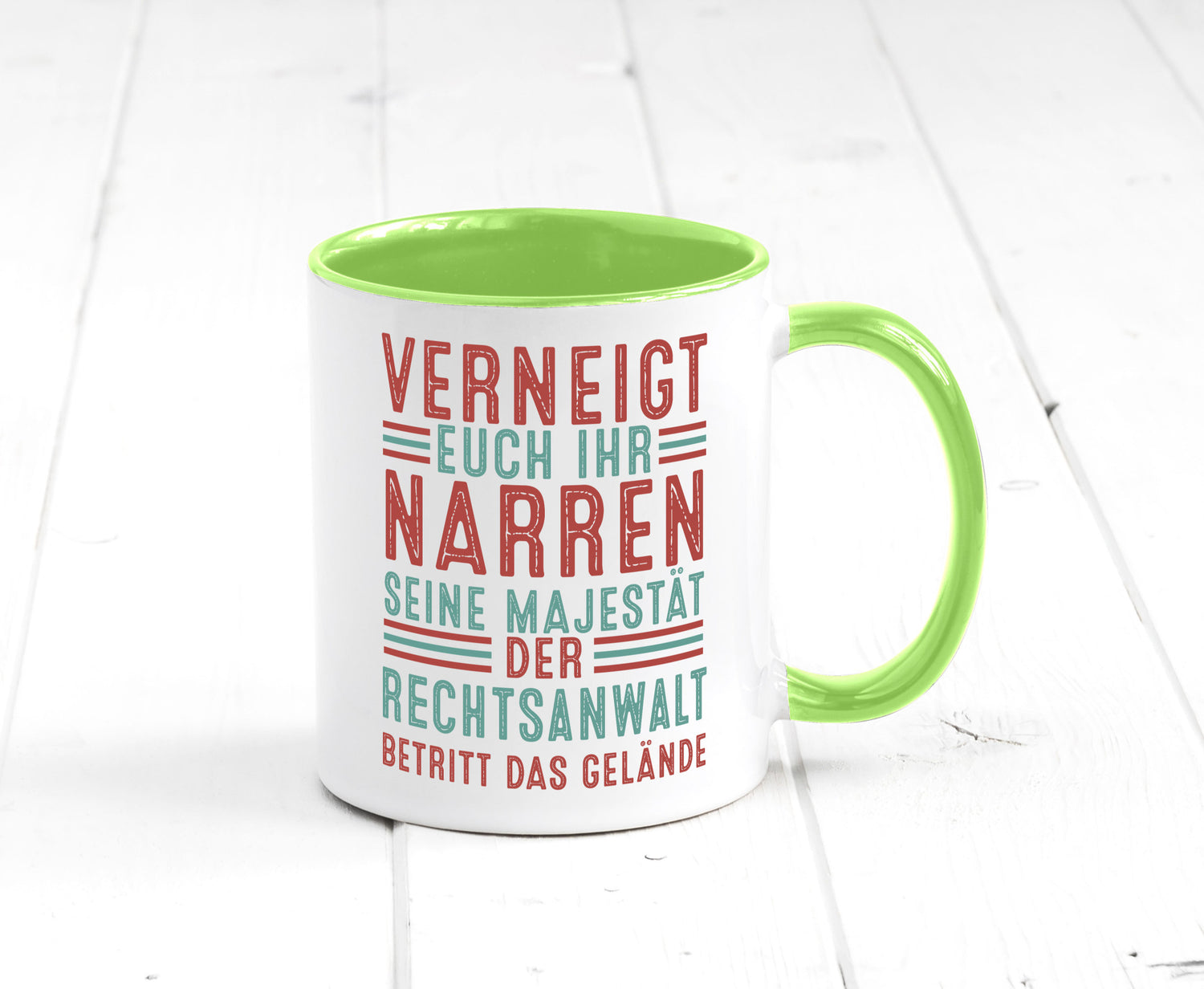 Verneigt euch: Rechtsanwalt | Anwalt Jurist Humor Geschenkidee Tasse