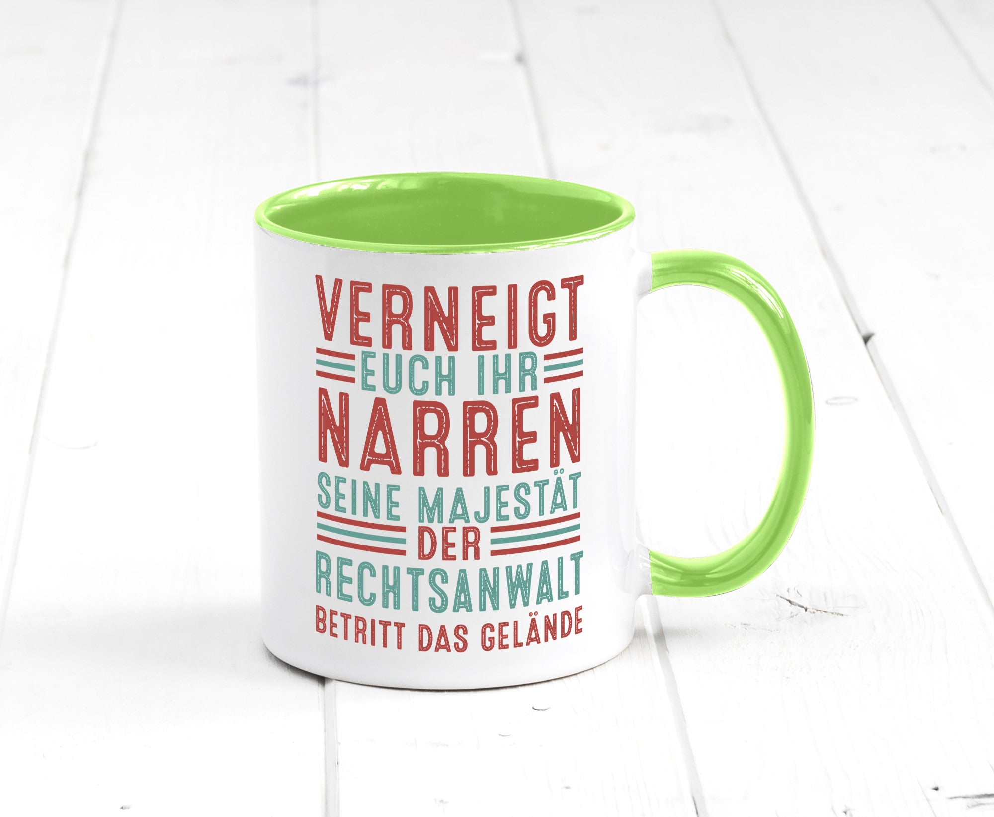 Verneigt euch: Rechtsanwalt | Anwalt Jurist Humor Geschenkidee Tasse