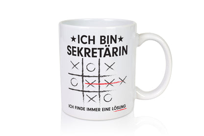 Löse Probleme: Sekretärin | Büro Geschenk Arbeit Kollegen lustiger Spruch Tasse