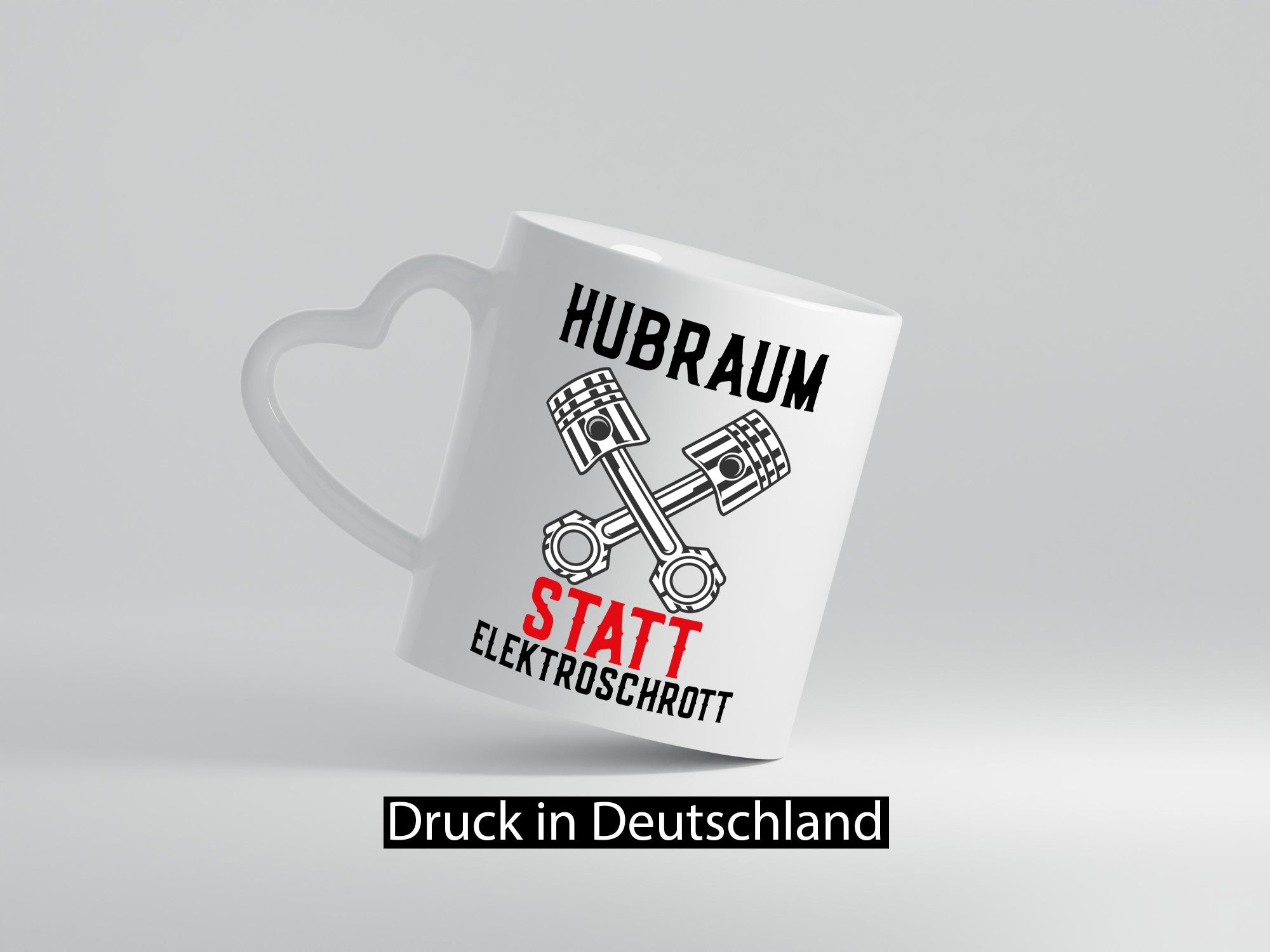 Hubraum statt Elektroschrott | Autofan Verbrennungsmotor Geschenk Humor